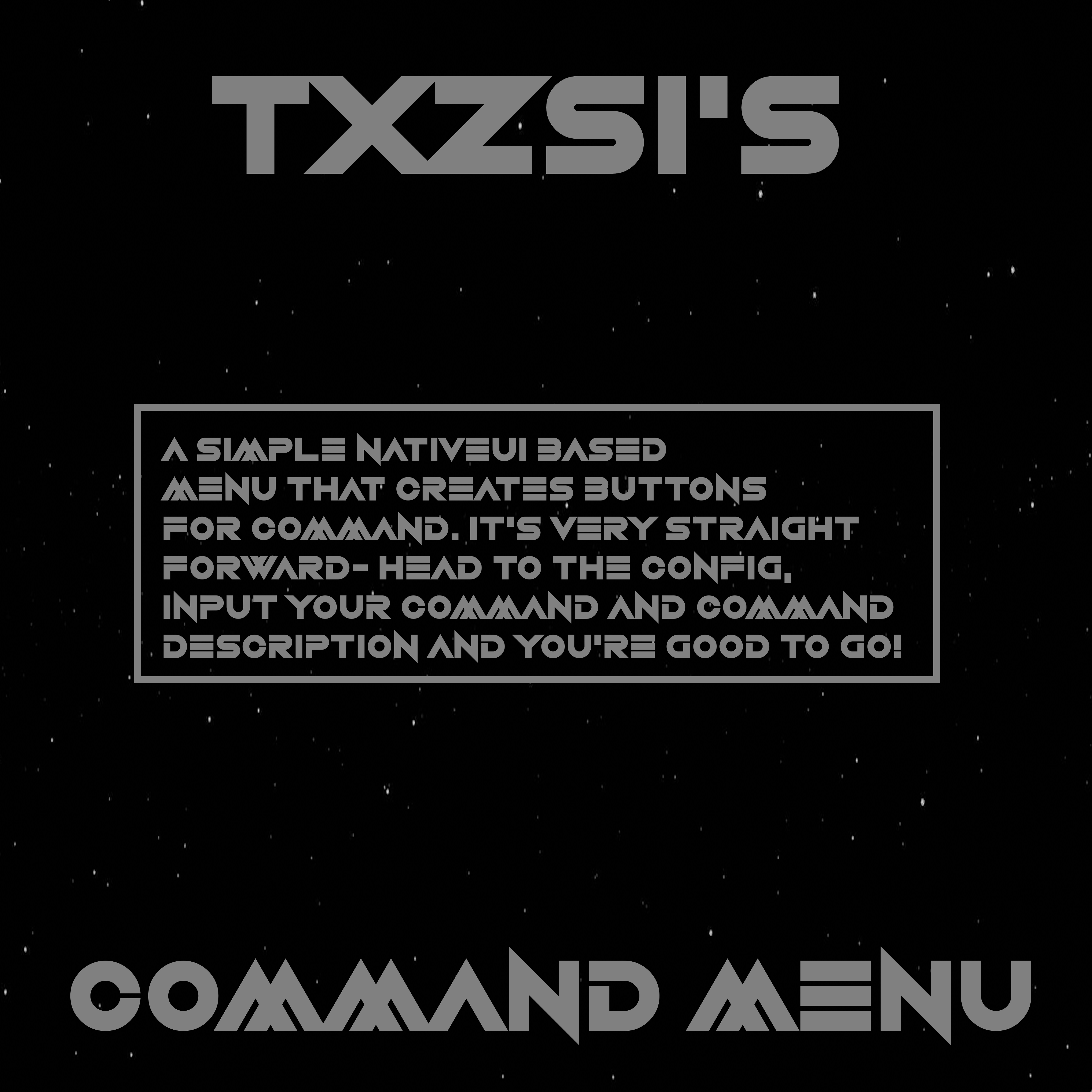 Command Menu Examples Txzsi's Command Menu – Icey Development